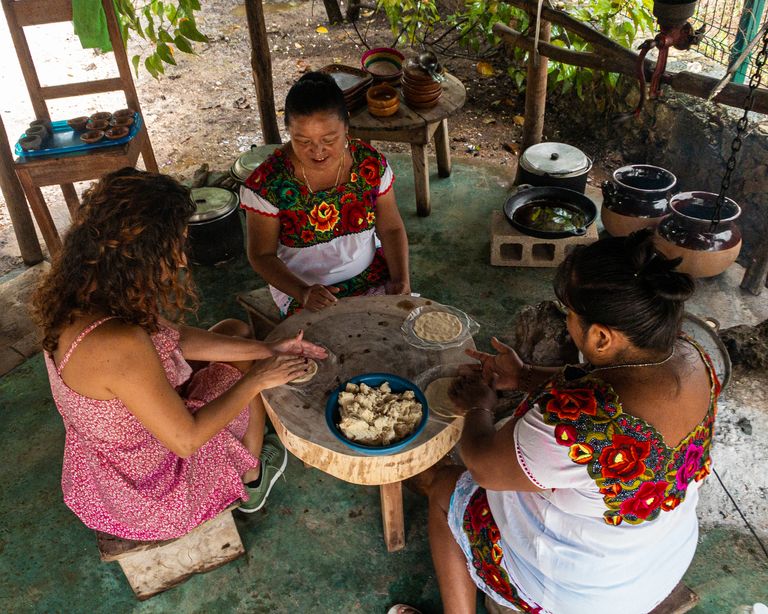 Tortilla în stil mayaș făcută în casă