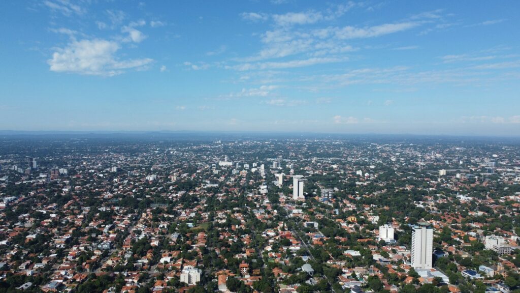 Asuncion Paraguay aerial view