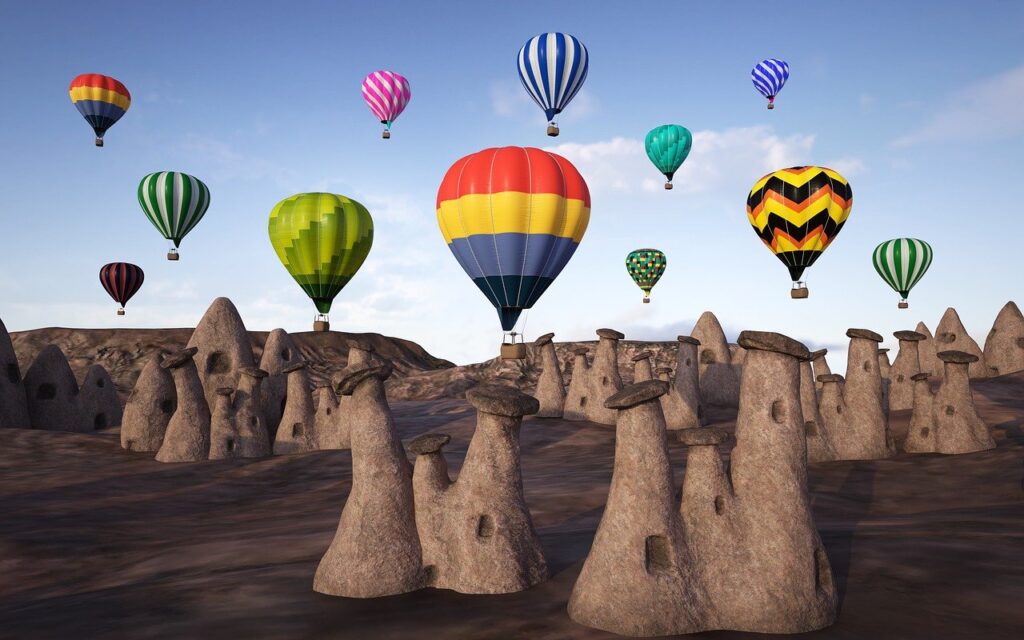 cappadocia balloons fairy chimneys