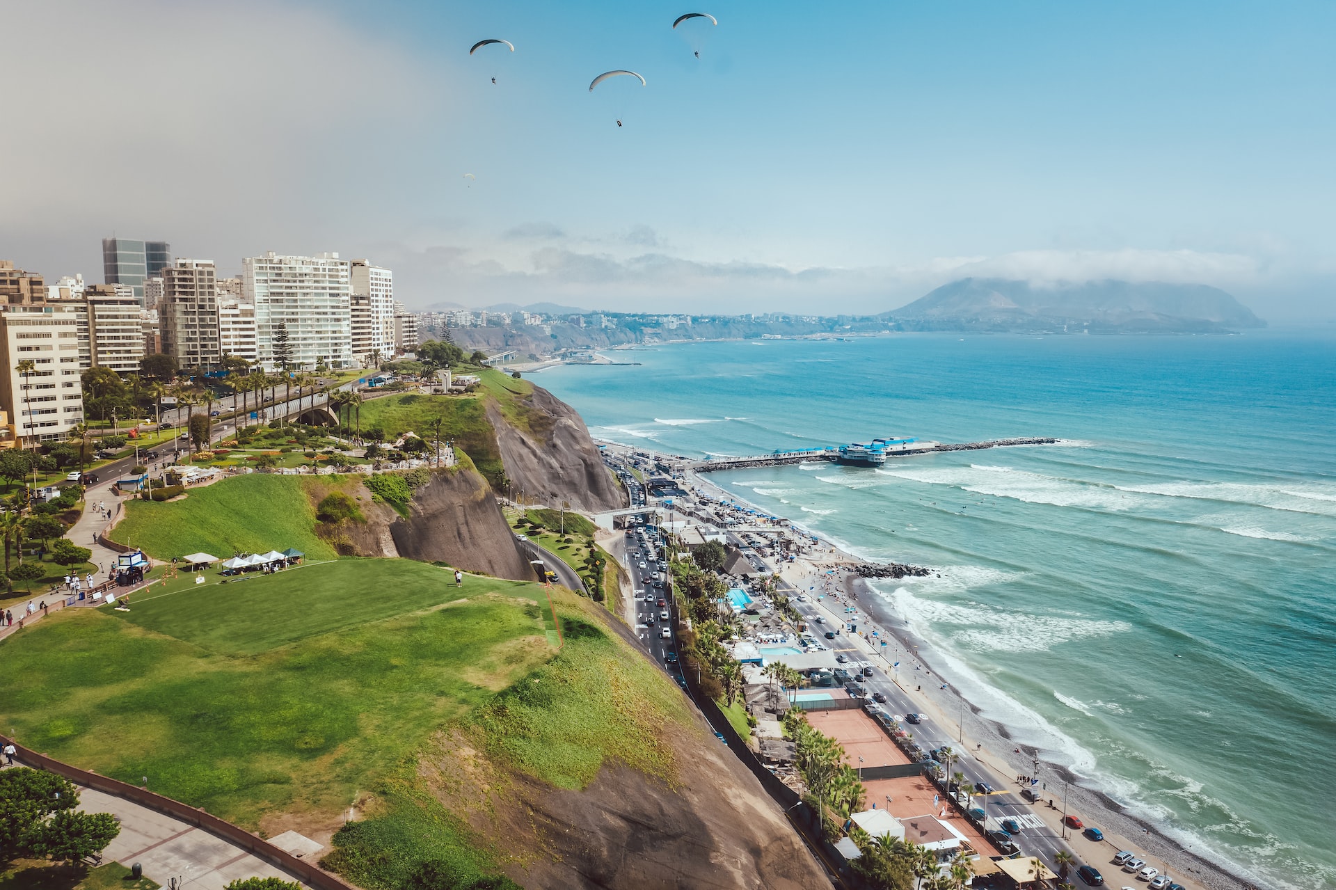 The Pacific Coast seen from Lima