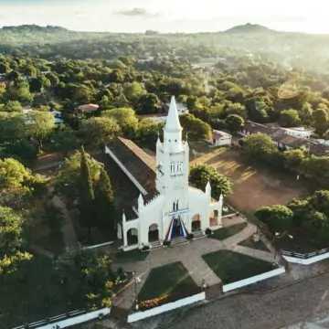 White Catholic Church in Paraguay