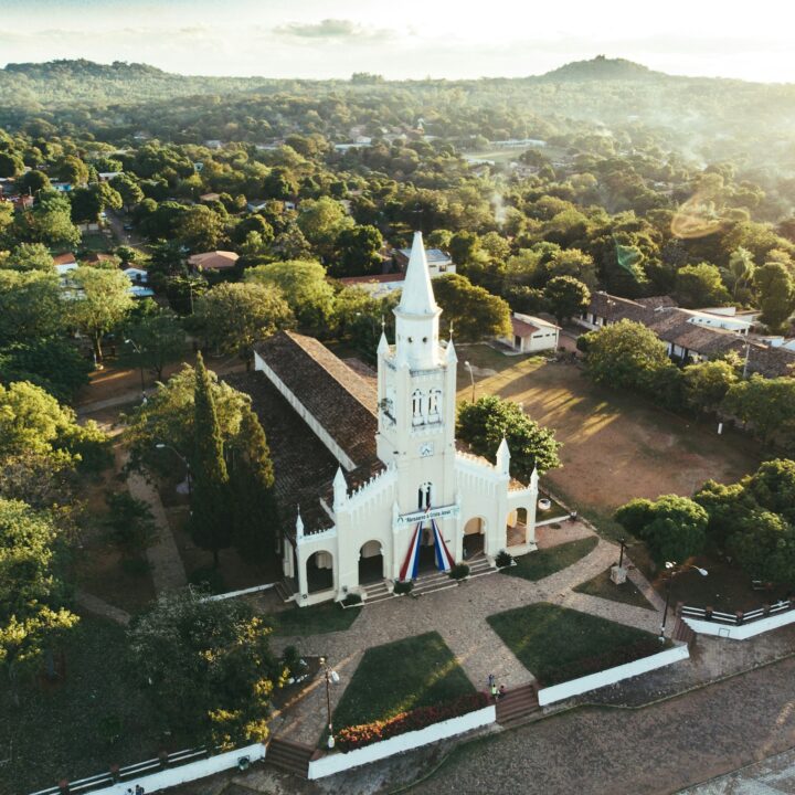 White Catholic Church in Paraguay