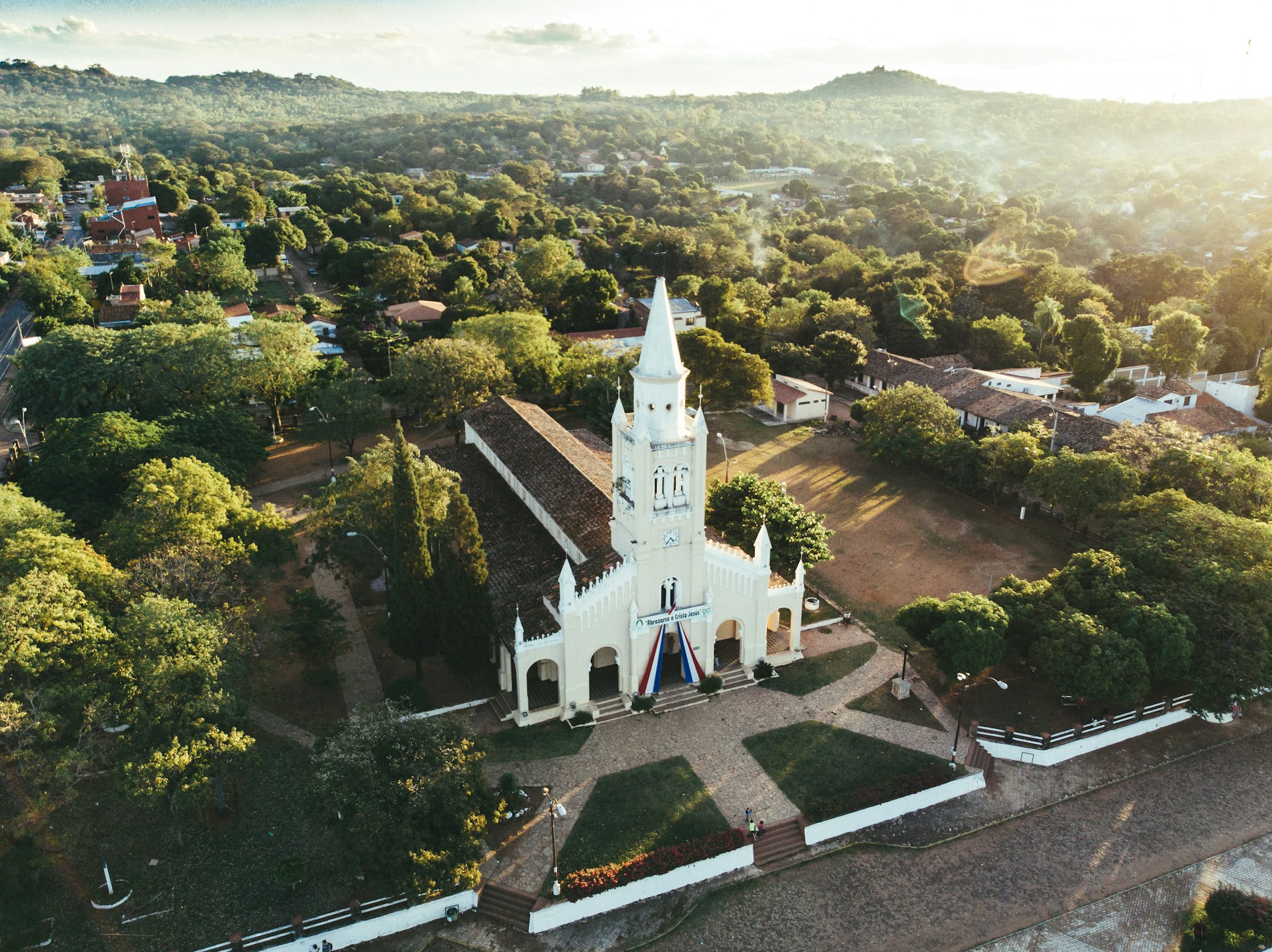 White Catholic Church in Paraguay