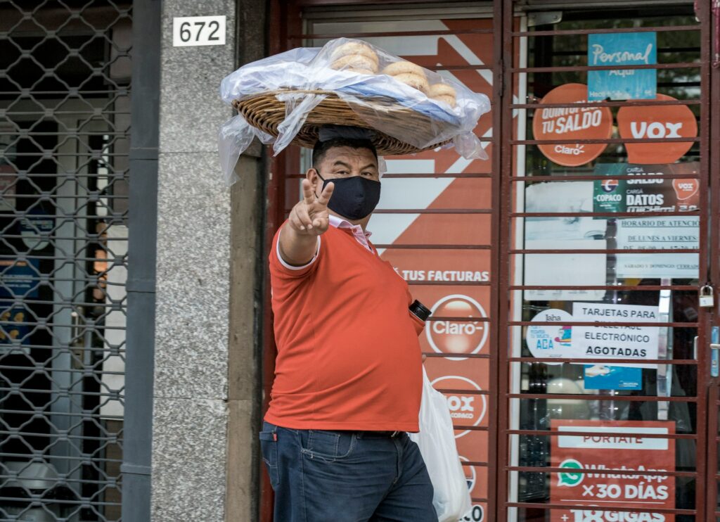 Street food vendor in Asuncion Paraguay