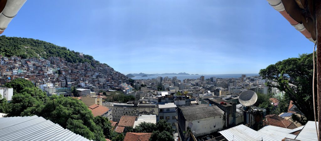 view of the favela in Rio de Janeiro