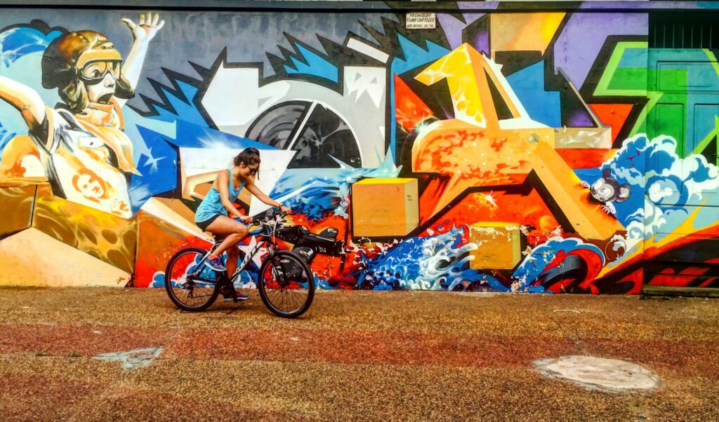 Colorful neighborhood in Asuncion, Paraguay